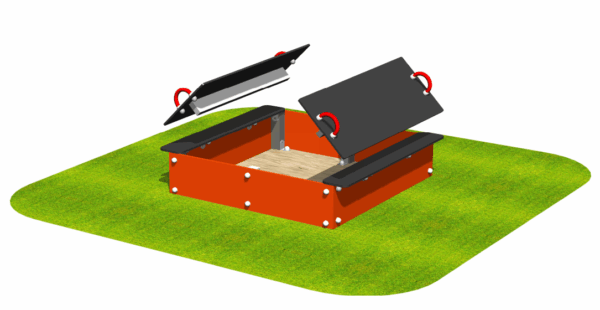 SANDPIT 140/125C - HPL (with cover)