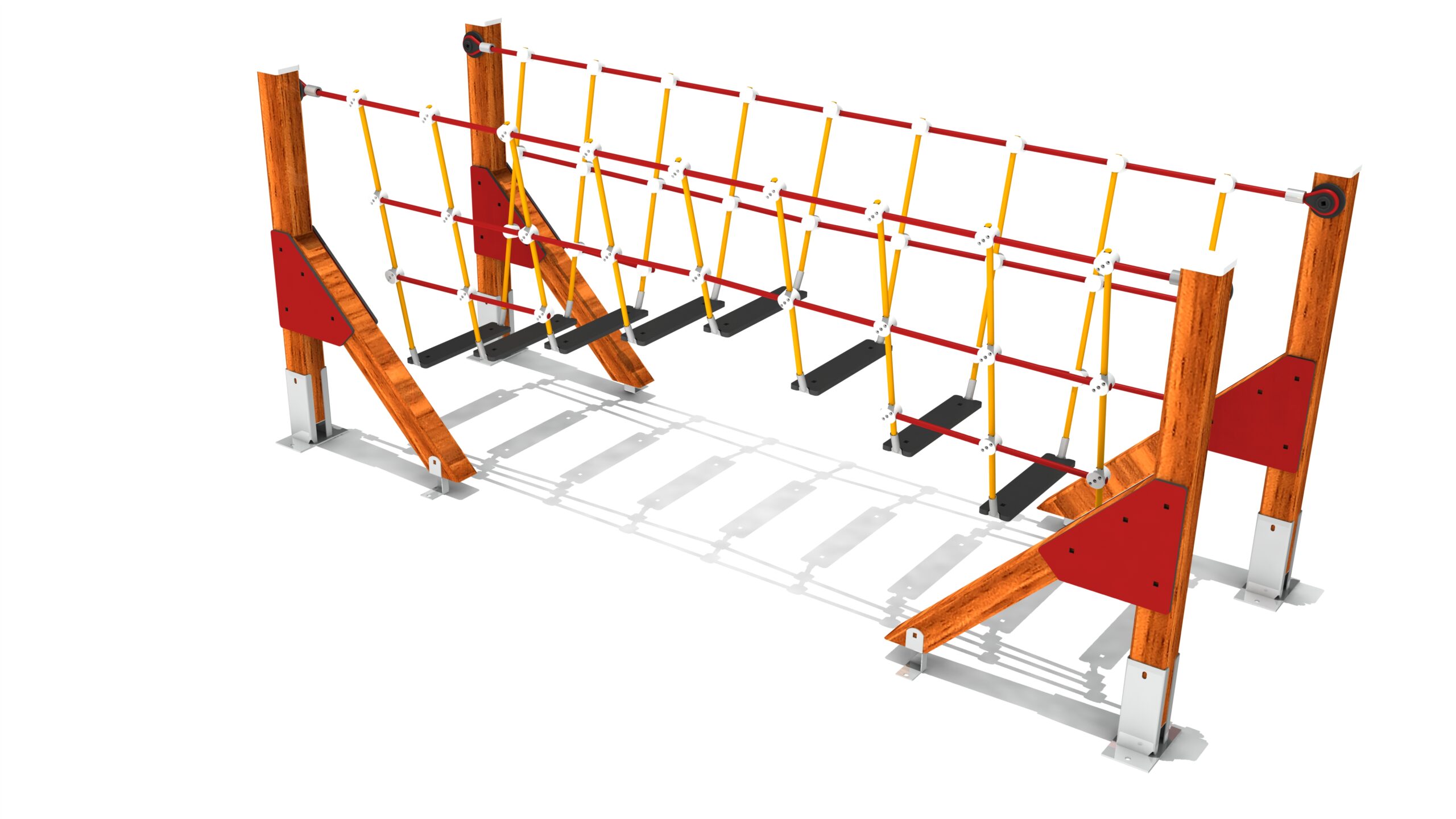 ROPE BRIDGE 3m with STEP SLATS - Image 4