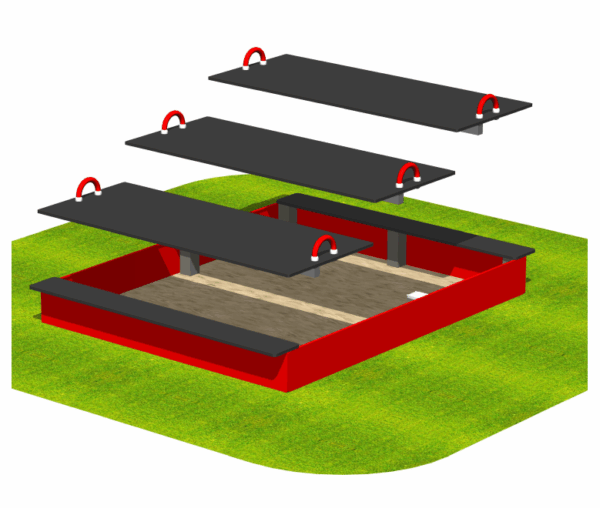 SANDPIT 220/150C - HPL (with cover)